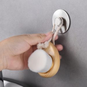 Lot de 2 conteneurs avec organisateur pour salle de bain, brosse adhésive, serviette, support de colle, fixation de savon, crochet de drainage mural, support de rangement, plat de séchage - Neuf