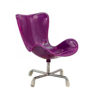 2pcs Oeuf Chaise Fauteuil Infantile Costume Minuscule Chaise Pivotante Mini En Plastique Violet Dossier B&eacute;b&eacute; - Neuf