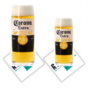 Corona Lot De 2 Verres &Agrave; Bi&egrave;re 1 25 Cl Et 1 50 Cl Et 2 Sous Bock, Neuf - Neuf