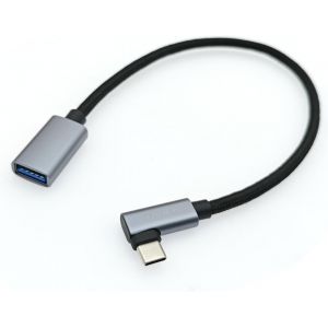 JGD-C&acirc;ble d'extension USB 3.0 USB C m&acirc;le vers USB A femelle 30 cm 5 Gbit/s - C&acirc;ble d'extension USB de type C en aluminium pour ordinateur portable, PC, smartphone, tablette, manette de jeu - Neuf