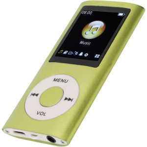Lecteur MP3 64G, Lecteur de Musique MP3 à écran de 1,8 Pouces pour Les études Sportives, Prise en Charge MP3 WMA FLAC Ape AAC OGG et ACELP, écouteurs Inclus (Vert) - Neuf