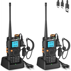 K6 Radio,Dualband Walkie Talkie Avec One Key Pairing,999 Canaux,R&eacute;duction Du Bruit De La Voix,Haute Performance 2600Mah Rechargeable Radio Pour L'Aventure En Plein Air,Camping(2 Pi&egrave;ces) - Neuf