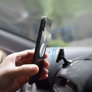 Plaques de m&eacute;tal Lot de 8 pour Support t&eacute;l&eacute;phone Voiture magn&eacute;tique, Plaque de m&eacute;tal Mince avec Adh&eacute;sif pour Aimant de t&eacute;l&eacute;phone - 4 Rondes et 4 Rectangles - Neuf