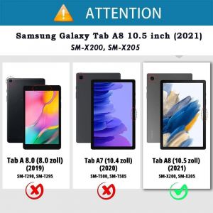 Étui Coque Pour Samsung Galaxy Tab A8 10,5 Pouces 2022 2021 Sm-X200/ X205/ X207 Housse Étui De Protection Avec Veille/Réveil Automatique Pour Galaxy Tab A8 2022/2021, Chrysanthème Elefant - Neuf