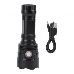 Flash Led Torche Avec Une Luminosit&eacute; &Eacute;lev&eacute;e, Conception &Eacute;tanche, Batterie Rechargeable, Id&eacute;al Pour Le Camping Et L'utilisation D'urgence - Neuf