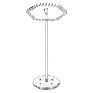 Organisateur De Collier Rotatif, Support De Collier En Acrylique Avec 36 Crochets Pour Colliers Cha&icirc;ne Pendentif Bracelets Bague - Neuf