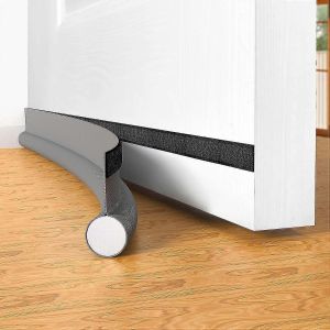Butée de tirage de porte,Butée de tirage pour le bas de la porte,Balayage de porte réglable Remplissage d'espace Bas 37 pouces pour portes intérieures-Gris - Neuf