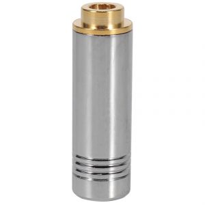 Prise audio jack femelle 4,4 mm 5 pôles adaptateur en métal pour casque argent - Neuf