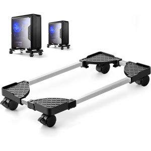 NouvelHorizonstore-Support tour pc, Support unit&iquest;&iquest; Centrale, Tour D'ordinateur R&iquest;&iquest;glable Stand avec 4 verrouillables Roues roulettes.Adapt&iquest;&iquest; &iquest;&iquest; PC ou d'ordinateur sous le Bureau - Neuf