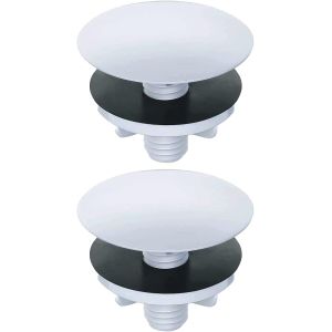 JGD-Lot de 2 cache-trous pour &eacute;vier de cuisine en acier inoxydable 50 mm - Neuf