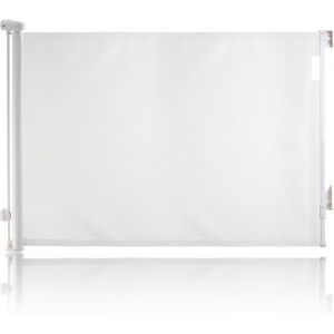 Yemaesre-Barrière De Sécurité Escamotable Pour Bébé Et Chien, Barrière De Sécurité En Maille Extra Large Pour Bébé Jusqu'à 140 Cm, Hauteur 90 Cm, 2 Indicateurs De Verrouillage Ezy-Check, Montage Sur - Neuf