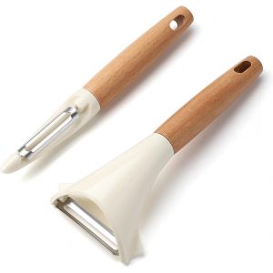 Lot De 2 &Eacute;plucheurs Pivotants En Acier Inoxydable Pour L&eacute;gumes,Carottes,Fruits Et L&eacute;gumes - Neuf