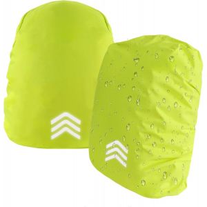 Eryi-2 Pièces Housse De Pluie Pour Sac À Dos Avec Bandes Réfléchissantes, Housse De Pluie Imperméable Pour Sac À Dos, Protection Sac À Dos Pluie, Pour Camping Randonnée Voyage Cyclisme - Neuf