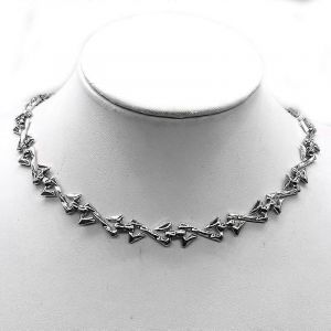 Qiaqia Nouvelle Couleur Argent Acier Inoxydable Z Lettre Cha&icirc;ne M&acirc;le Collier D&eacute;claration Esth&eacute;tique Colliers Hommes S Cha&icirc;ne Hip Hop Bijoux - Neuf