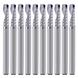 Kal-Poign&eacute;e De 3.175mm, Fraise &Agrave; Bout De T&ecirc;te De Fraise H&eacute;lico&iuml;dale &Agrave; Rainure Unique, Diam&egrave;tre De Coupe De 3.175mm, Longueur De Coupe De 12mm Pour Plastique Acrylique Pvc Mdf - Neuf