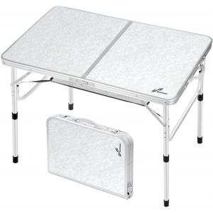 Ulteronixshop-Table De Camping R&eacute;glable En Hauteur Avec Couche En Maille, 90x60cm, Tables De Camping Portables Pliables Avec Pieds En Aluminium - Neuf