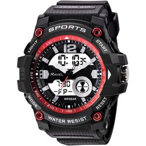 Eryi-- Montre À Quartz Ana-Numérique 5atm Pour Homme Avec Lumière - Rdt.2 - Neuf