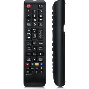 T&eacute;l&eacute;commande Samsung De Remplacement, Telecommande Universelle Samsung Bn59-01247A Compatible Avec Tous Les Mod&egrave;les Smart Tv Led Lcd Uhd Hdtv 3D 4K 8K, Aucune Configuration N&eacute;cessaire - Neuf