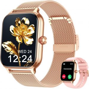 Montre Connect&iquest;&iquest;e Femme Homme Appel Tension Art&iquest;&iquest;rielle Fr&iquest;&iquest;quence Cardiaque Sommeil, 1.96'' AI Smartwatch 100+ Sports, IP67 Podom&iquest;&iquest;tre R&iquest;&iquest;veil Calculatrice Carte de Visite iOS Android - Neuf