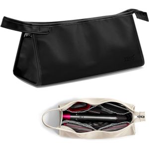 Kalanka-Sac De Rangement Pour Dyson Airwrap Styler Et Bigoudi Accessoires, Sac De Voyage Compatible Avec Sèche-Cheveux Dyson Supersonic, Étui De Rangement Pour Sèche-Cheveux (Noir, Triangle) - Neuf