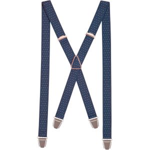 Cauc-Bretelles Homme Fines Made In France - Elastique Solide & 4 Pinces Ultra Fortes En X - Bretelles 2,5cm De Large Taille Ajustable Garantie &Agrave; Vie - Neuf