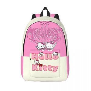 Sac à main Hello Kitty pour le travail, robuste, décontracté, pour enfants, lycéens, cadeau - Neuf