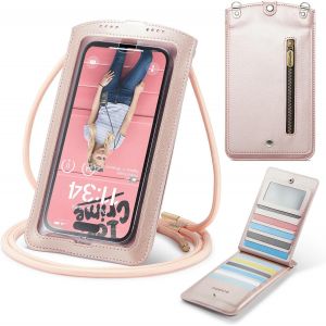 Petit Sac Sacs À Bandoulière Sac Téléphone Portable Femmes Homme Mini Pochette En Pu Cuir Porte Portefeuille Avec Chaîne De Poche Zippée Pour Iphone 16 15 Samsung Xiaomi Jusqu'À 7.[CAR784907] - Neuf