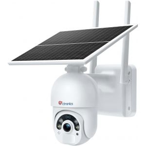 CHECARZHN--NO1-2K 3Mp Caméra Surveillance Wifi Extérieure Avec Panneau Solaire Caméra Ip Sans Fil Sur Batterie Rechargeable Détection Humaine Pir Vision Nocturne Couleur Audio Bidirectionnel Ip66 - Neuf