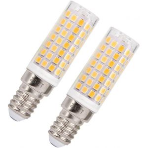 Kalanka-Ampoule Led E14 8w, Équivalent À Halogène 75w, Blanc Chaud, Ampoule E14 Petite Vis Edison Angle De 360° Pas De Scintillement, Ac220-240v, Pour Hotte Aspirante, Lustres, Lampes Décoratives, Lo - Neuf