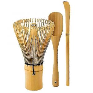 Ensemble Traditionnel Japonais De Fouet &Agrave; Matcha En Bambou Et Cuill&egrave;re Avec Chasen Pour La Pr&eacute;paration De La C&eacute;r&eacute;monie Du Th&eacute; - Neuf