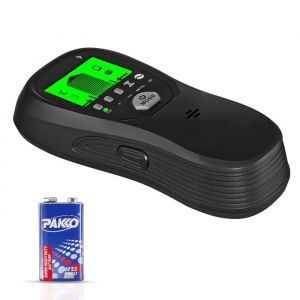 D&eacute;tecteur de Montants Mural 5 en 1-Duoku-Scanner Electronique avec Capteur Intelligent-Ecran LCD Clair-Alarme Sonore-Noir - Neuf