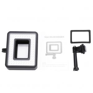 Lampe video annulaire 80 LED a intensite variable pour camera d'action GoPro Hero Sport - Neuf