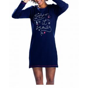 Pyjama Coton Melissa Brown Alpes Liquette Marine - Neuf