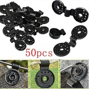 50Pcs Toile D'ombrage Clips Ombre Tissu Pinces Oeillets Pour Filet Couverture Crème Solaire Tissu Dans Jardin Arrière-Cour Serre Fixer - Neuf
