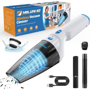 Aspirateur &agrave; Main, 9500PA Portable Aspirateur Voiture Puissant sans Fil, pour Maison Voiture Bureau Canap&eacute; - Neuf