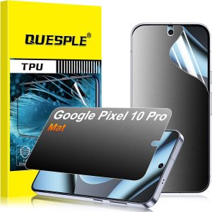 [2 Pi&egrave;ces] Mat Protection &Eacute;cran Anti Espion Pour Google Pixel 10 Pro, Anti-Empreintes, Anti-&Eacute;blouissement Matte Tpu Film Protection &Eacute;cran, Compatible Avec Lecteur D`Empreinte - Neuf