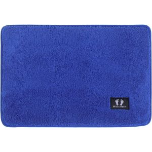 KAL-Tapis De Bain Antidérapant, Doux, Respirant Et Absorbant L'Eau, Lavable En Machine, Bleu Marine, 40 X 60 Cm - Neuf