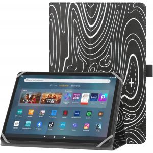 Étui Universel Pour 10-11 Pouces Tablette Compatible Fire Max 11 2023 Coque Avec Support Et Dragonne Housse De Protection Pour 10""-11"" Samsung Lenovo Huawei Android Tablette-Mountain Noir.[F2506] - Neuf