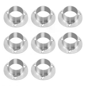 Uxcell 8pcs Support De Tuyau D'armoire 325mm Dia Rail Mural Support De Tige Prise Pour Armoire Placard Balcon Salle De Bain,Etc. - Neuf