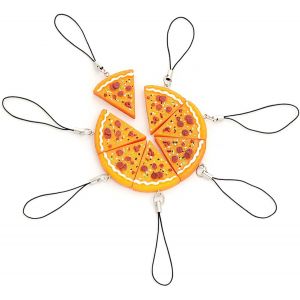 Kal-Pizza Pendentif Porte - Cl&eacute;s 7 Pi&egrave;ces, Amiti&eacute; Porte - Cl&eacute;s Pizza Cadeau Meilleur Ami Collage Photo Ami Porte - Cl&eacute;s Cadeau Pour &Eacute;coli&egrave;re Et Dipl&ocirc;m&eacute;e - Neuf