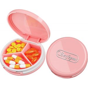 Pilulier,Imperméable Pilulier Portable,Mini Pilulier En Plastique À 3 Compartiments,Boîte De Rangement De Pilules Pour Le Stockage De Vitamines,De Médicaments Et Plus Encore.[Z154] - Neuf