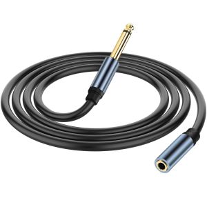 C&acirc;ble d'extension audio 6,35 mm vers 3,5 mm 3,5 mm 1/8"" femelle TRS vers 6,35 mm 1/4"" m&acirc;le TS C&acirc;ble audio mono 1/4"" vers 1/8"" pour ordinateur portable, amplificateur, haut-parleur 5,9 ft - Neuf