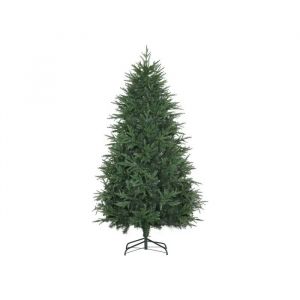 HOMCOM Sapin de No&euml;l, sapin artificiel, aspect r&eacute;aliste, montage rapide, plastique, vert, 114 x 114 x 180 cm - Neuf
