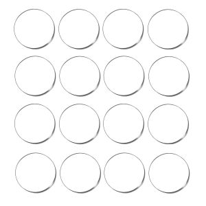 16 Pi&iquest;&iquest;Ces Feuilles Disque De Cercle Acryliquetransparent,0,11 Pouce ?Pais Disque Acrylique Rond Pour Loisirs Cr&iquest;&iquest;Atifs Art Peinture Cadre Photo D&iquest;&iquest;Coration Int&iquest;&iquest;Rieure (3 Pouces) - Neuf