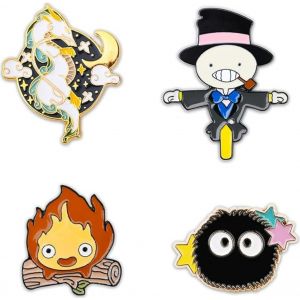 Kjdal-Broche Princesse Mononoke Broche Arbre Elfe Poup&eacute;e Goutte Huile Insigne Aiguille Pin's Cadeau De No&euml;l - Neuf