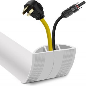 TIANYI-Passe Cable Sol Cache Cable Sol Auto-Adhésif 3M Cache Cable Sol Facile à Couper pour la Maison, Le Bureau, l'École, Les Concerts - Neuf