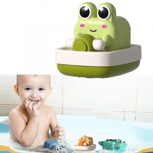 Jouets D'été Pour Enfants, Chaîne D'eau, Jouets Mécaniques, Jouets De Bain Pour Bébé, Style : Grenouille, Cacao, Grenouille - Neuf