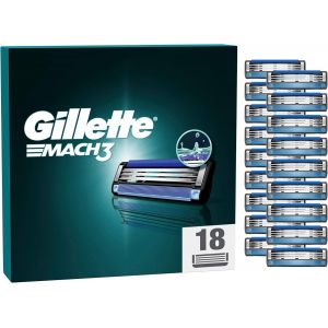 Letnerny-Mach3 Lames De Rasoir Pour Rasoir, 18 Recharges De Lames Pour Rasoir Manuel Pour Hommes Avec 3 Lames. - Neuf