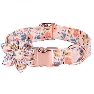 Collier De Chien Avec Fleur Pour Fille Chien,Chiot Chien Collier Mignon Fille Collier De Chien Avec Boucle En Métal De Sécurité - Neuf