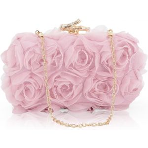 RFCBC-Femmes Pochettes Sac à Main Formel Dentelle Fleur Soirée Sac à Main Chaîne Sangle Sac à Bandoulière - Neuf